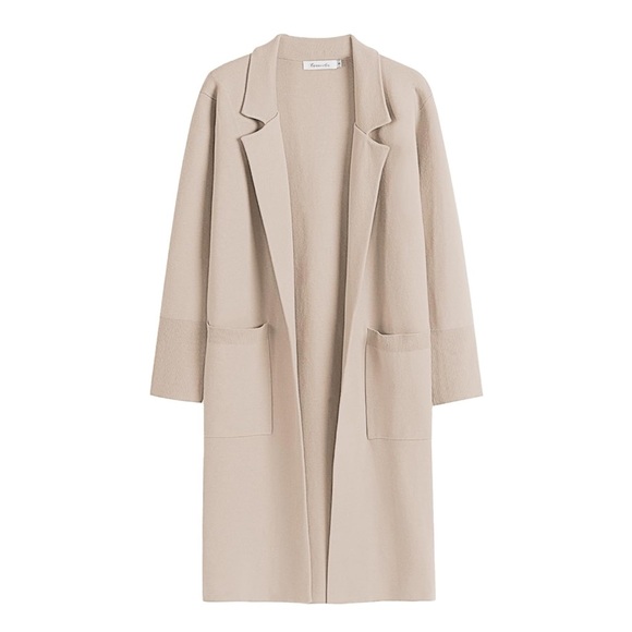 Oversized Cardigan Knit Blazer - Picture 1 of 4